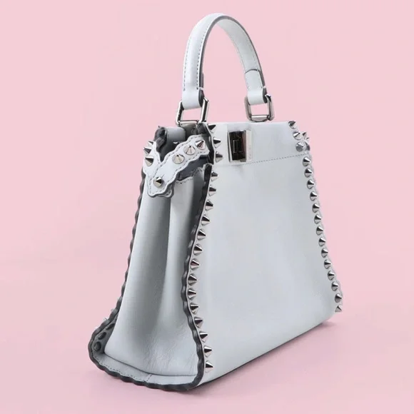 Fendi Nappa Micro Studded Mini Peekaboo - Picture 3 of 15